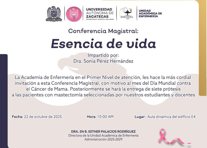 Conferencia Magistral Esencia de Vida